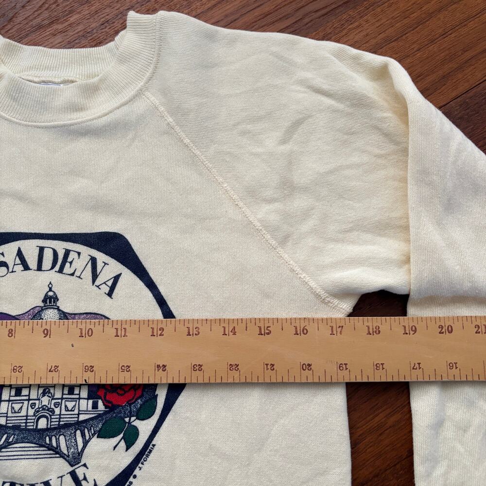 Vintage 1980's Hanes Pasadena Native yellow adult sweatshirt size S - 1986 - Picture 4 of 8